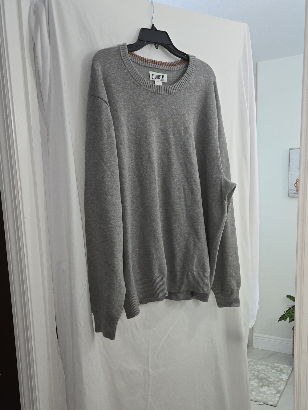 Duluth Trading Co Gray Men's Crewneck Sweater